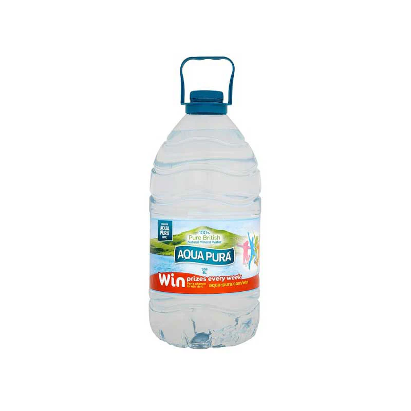 Aqua Pura Still Bottled Water Plastic Bottle 3 x 5L