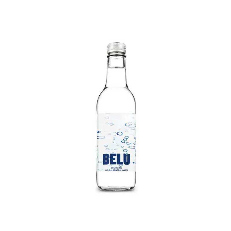Belu Sparkling Water Glass Bottle 24 x 330ml