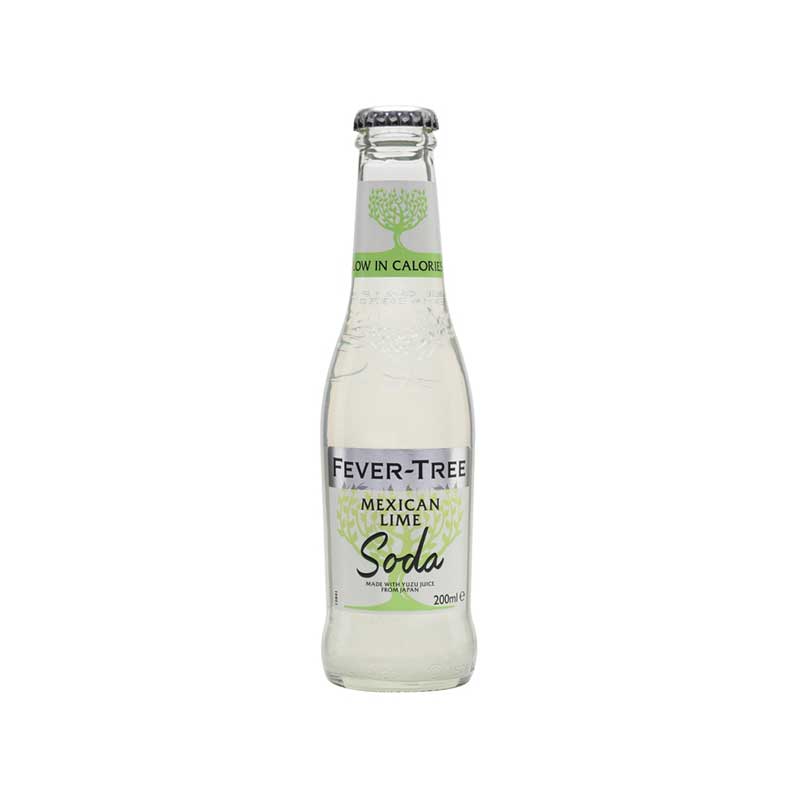 Fever Tree Mexican Lime Soda Glass Bottle 24 x 200ml