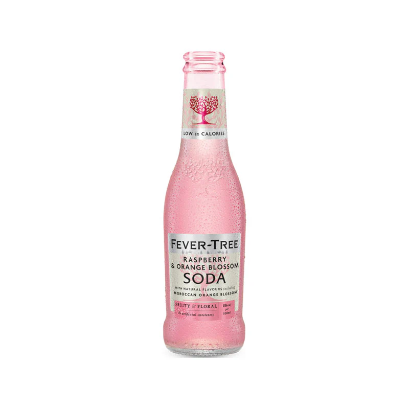 Fever Tree Raspberry & Orange Soda Glass Bottle 24 x 200ml