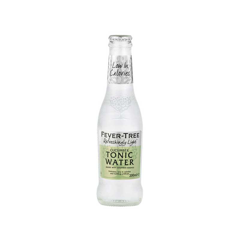 Fever Tree Refreshingly Light Cucumber Tonic Glass Bottle 24 x 200ml