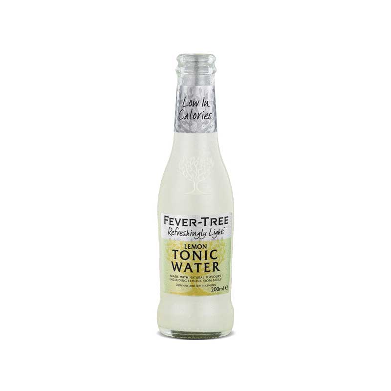 Fever Tree Refreshingly Light (Bitter) Lemon Tonic Glass Bottle 24 x 200ml